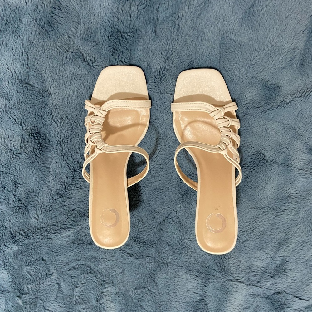 White block heels